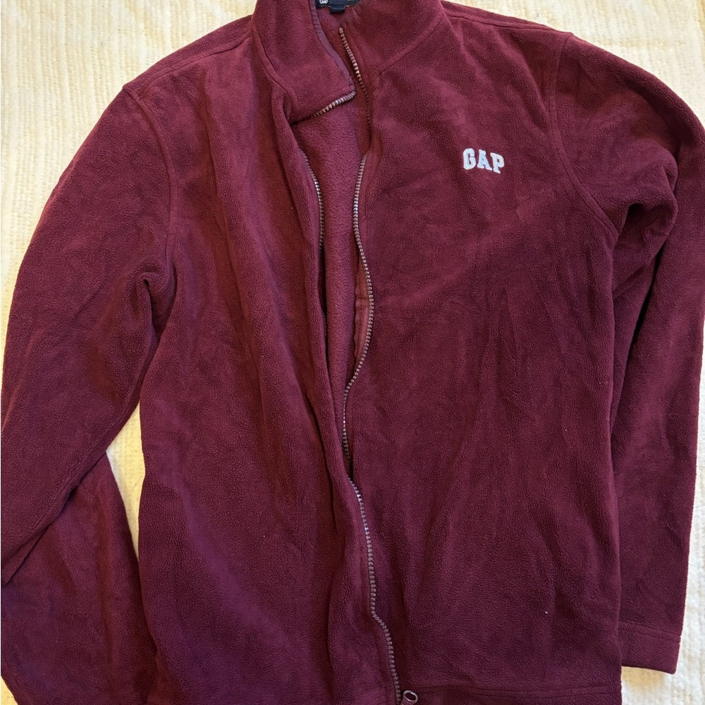 GAP Maroon Fleece Jacket